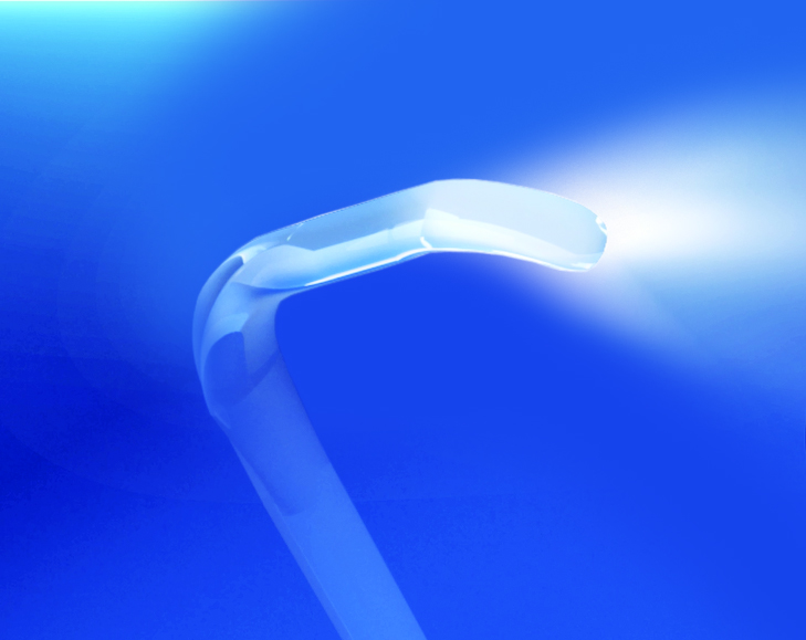 The koplight blade gives off light for oral surgery